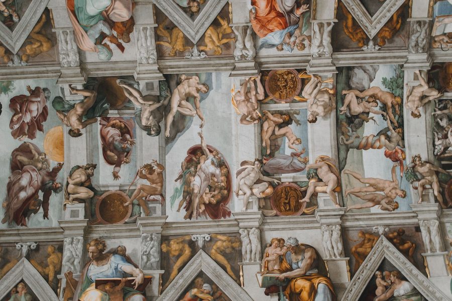 Michelangelo's frescoes on the Sistine Chapel ceiling, Vatican City